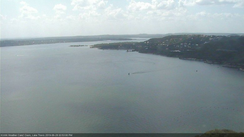 Lake Travis webcam, June 28, 2019 2:55 PM CT