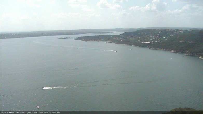 Lake Travis webcam, June 28, 2019 3:10 PM CT