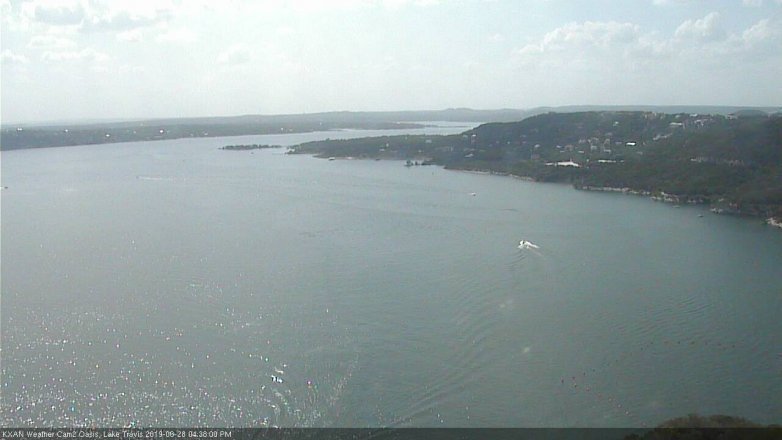 Lake Travis webcam, June 28, 2019 3:40 PM CT