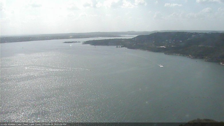 Lake Travis webcam, June 28, 2019 4:05 PM CT
