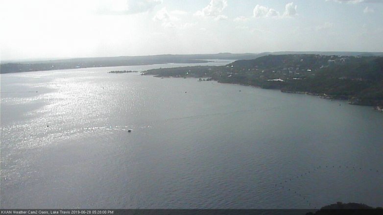 Lake Travis webcam, June 28, 2019 4:30 PM CT