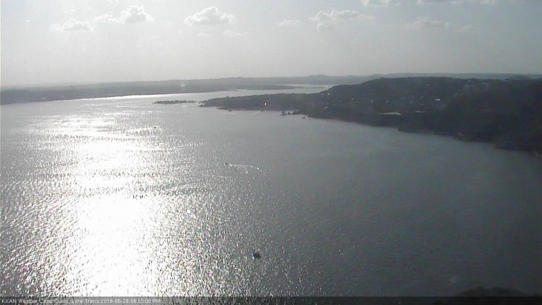 Lake Travis webcam, June 28, 2019 5:10 PM CT