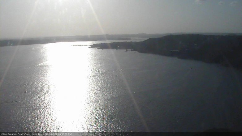 Lake Travis webcam, June 28, 2019 5:55 PM CT