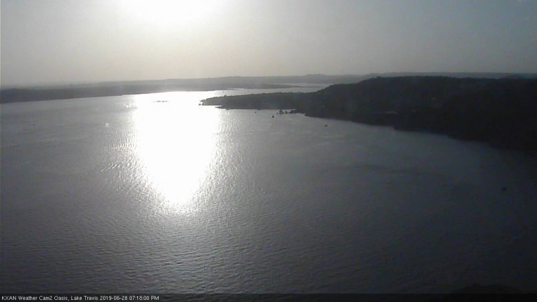 Lake Travis webcam, June 28, 2019 6:20 PM CT