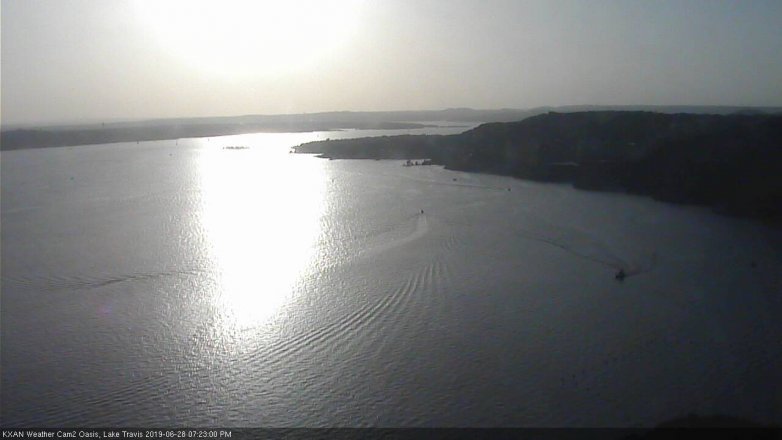 Lake Travis webcam, June 28, 2019 6:25 PM CT