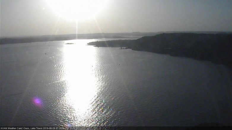 Lake Travis webcam, June 28, 2019 6:30 PM CT