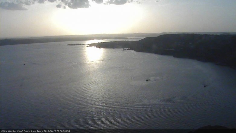 Lake Travis webcam, June 28, 2019 7:00 PM CT