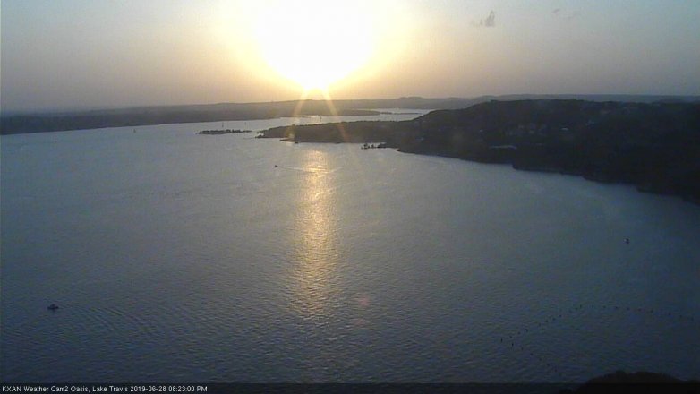 Lake Travis webcam, June 28, 2019 7:25 PM CT