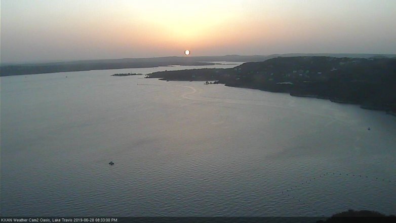 Lake Travis webcam, June 28, 2019 7:35 PM CT