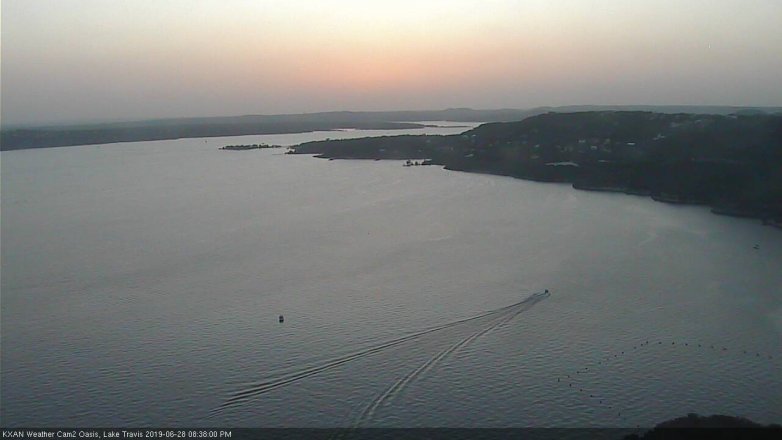 Lake Travis webcam, June 28, 2019 7:40 PM CT