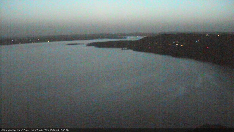 Lake Travis webcam, June 28, 2019 8:15 PM CT