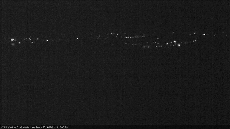 Lake Travis webcam, June 28, 2019 9:30 PM CT