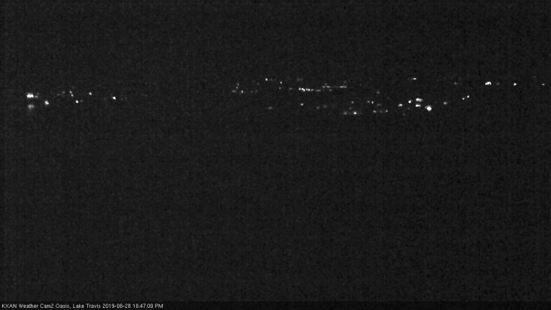 Lake Travis webcam, June 28, 2019 9:50 PM CT