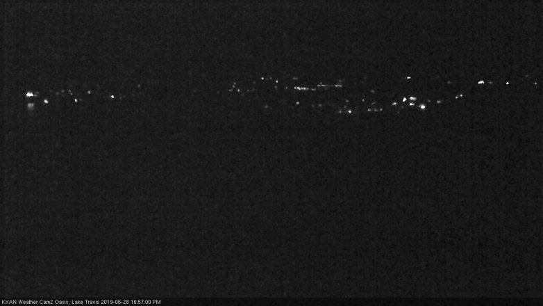Lake Travis webcam, June 28, 2019 10:00 PM CT