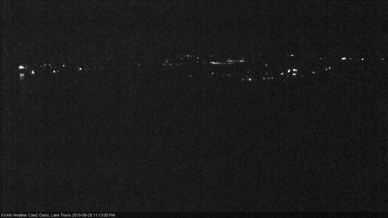 Lake Travis webcam, June 28, 2019 10:15 PM CT
