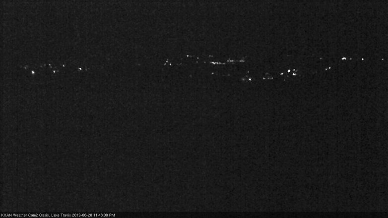 Lake Travis webcam, June 28, 2019 10:50 PM CT