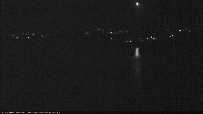 Lake Travis webcam, June 28, 2019 11:05 PM CT