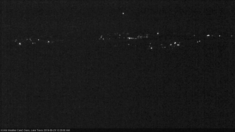 Lake Travis webcam, June 28, 2019 11:30 PM CT
