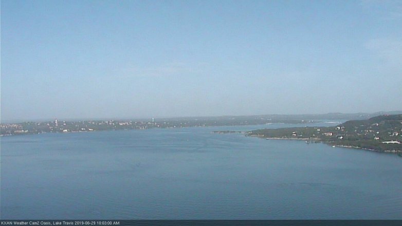 Lake Travis webcam, June 29, 2019 9:05 AM CT