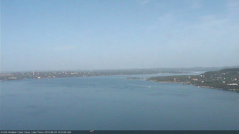 Lake Travis webcam, June 29, 2019 9:25 AM CT