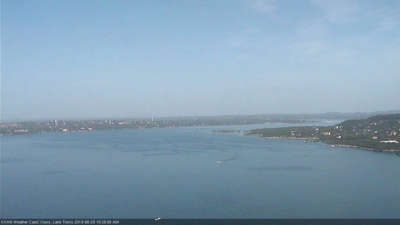 Lake Travis webcam, June 29, 2019 9:30 AM CT