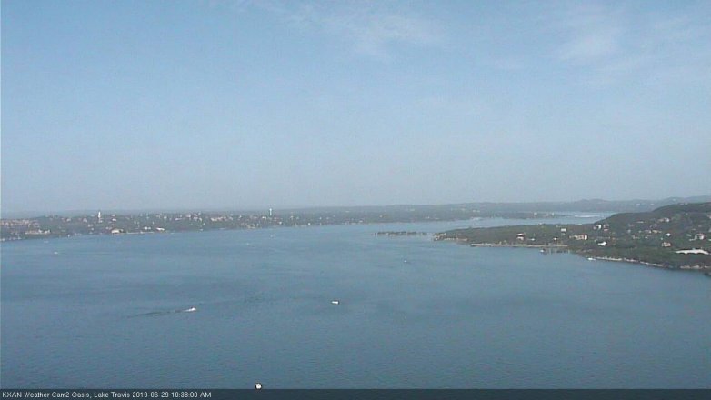 Lake Travis webcam, June 29, 2019 9:40 AM CT