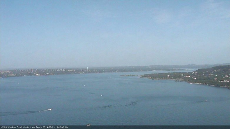 Lake Travis webcam, June 29, 2019 9:45 AM CT