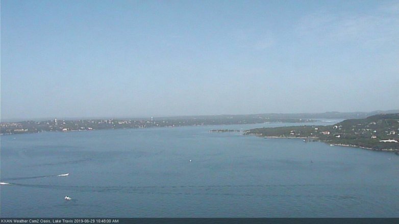 Lake Travis webcam, June 29, 2019 9:50 AM CT