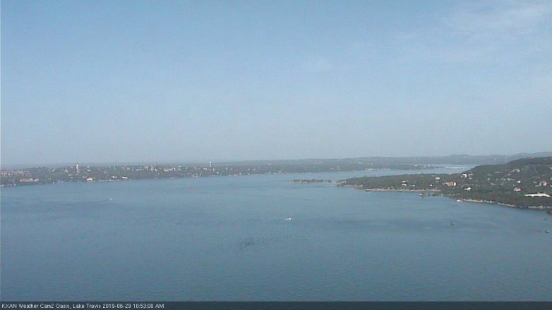 Lake Travis webcam, June 29, 2019 9:55 AM CT