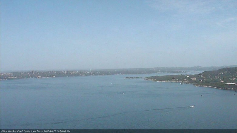 Lake Travis webcam, June 29, 2019 10:00 AM CT