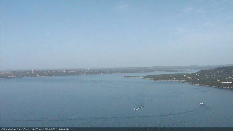 Lake Travis webcam, June 29, 2019 10:10 AM CT