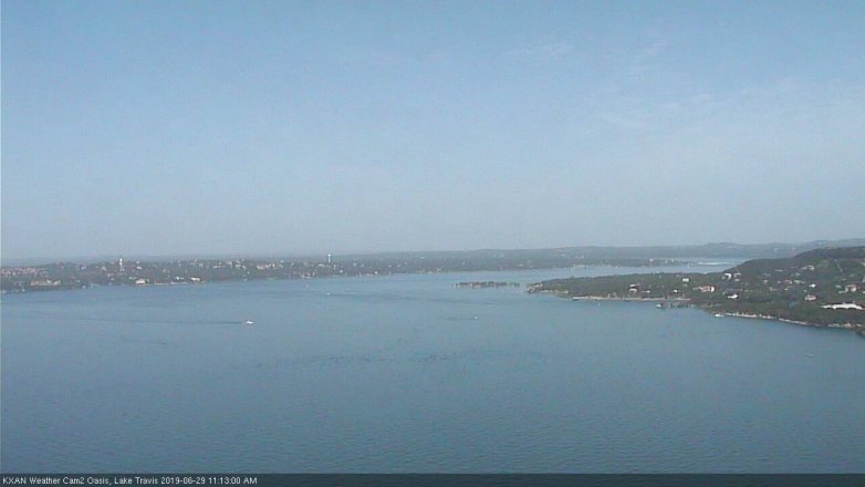 Lake Travis webcam, June 29, 2019 10:15 AM CT