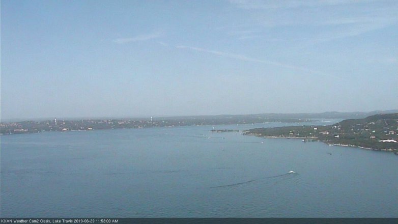 Lake Travis webcam, June 29, 2019 10:55 AM CT