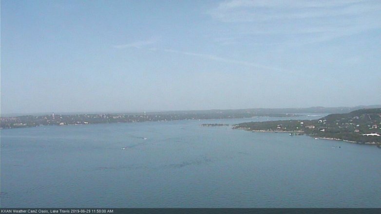 Lake Travis webcam, June 29, 2019 11:00 AM CT