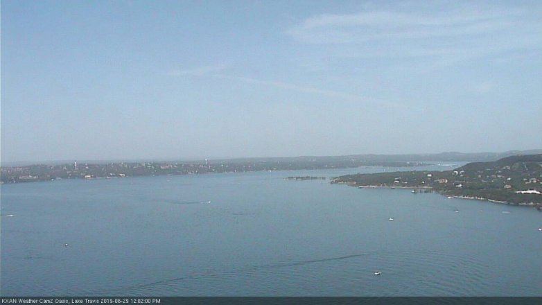 Lake Travis webcam, June 29, 2019 11:05 AM CT