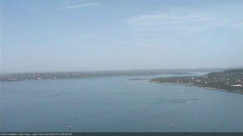 Lake Travis webcam, June 29, 2019 11:10 AM CT