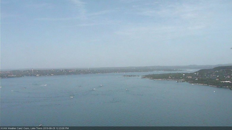 Lake Travis webcam, June 29, 2019 11:25 AM CT