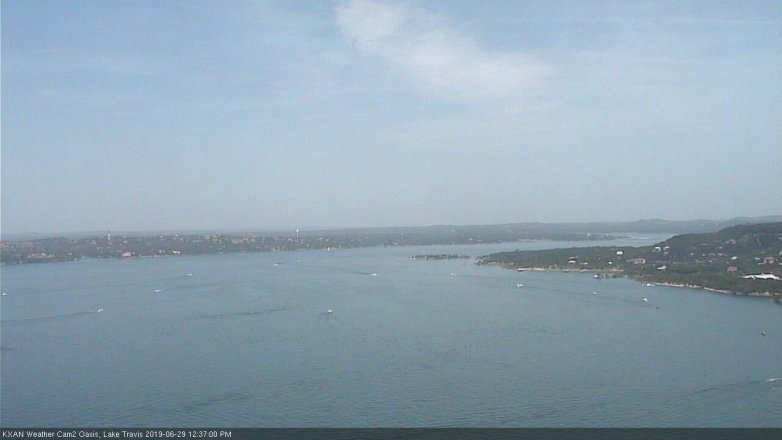 Lake Travis webcam, June 29, 2019 11:40 AM CT