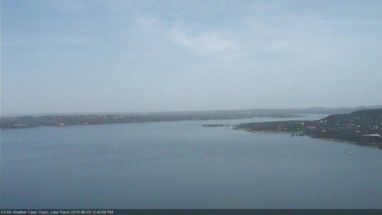 Lake Travis webcam, June 29, 2019 11:45 AM CT