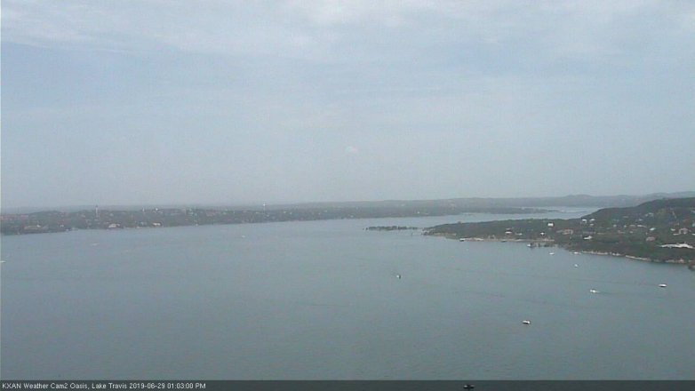 Lake Travis webcam, June 29, 2019 12:05 PM CT