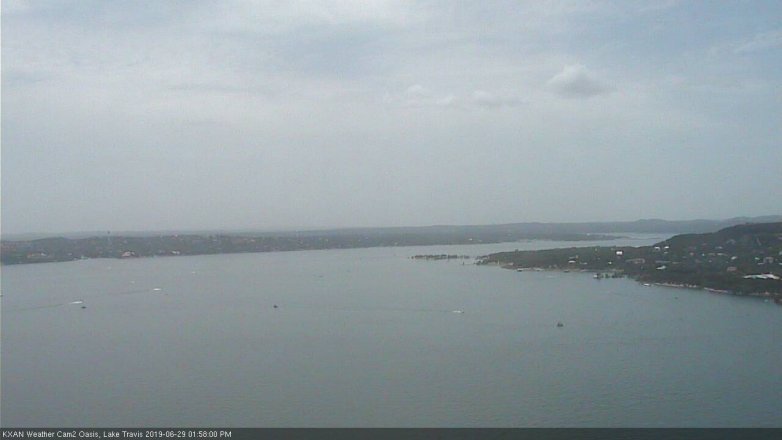 Lake Travis webcam, June 29, 2019 1:00 PM CT