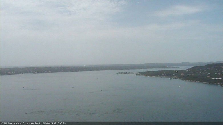 Lake Travis webcam, June 29, 2019 1:15 PM CT