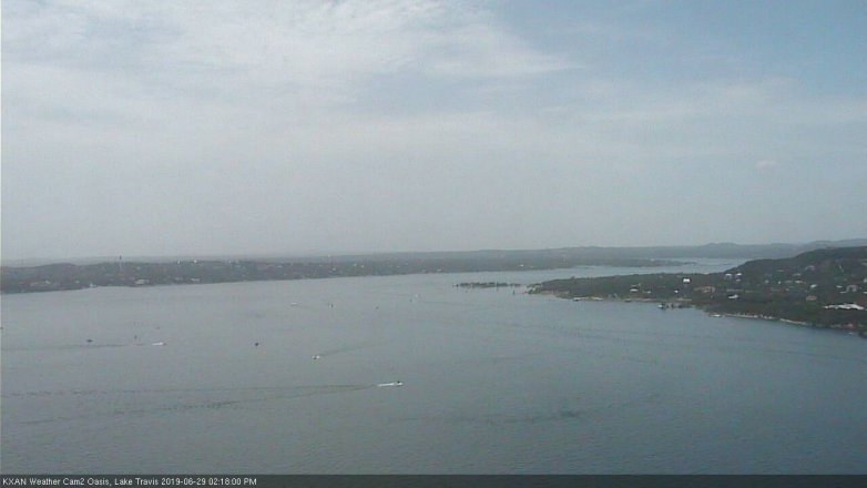 Lake Travis webcam, June 29, 2019 1:20 PM CT