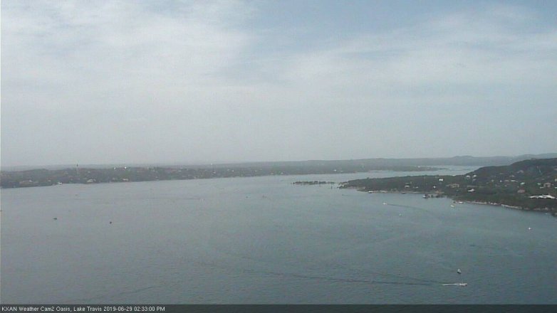 Lake Travis webcam, June 29, 2019 1:35 PM CT