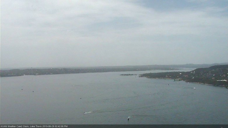 Lake Travis webcam, June 29, 2019 1:45 PM CT