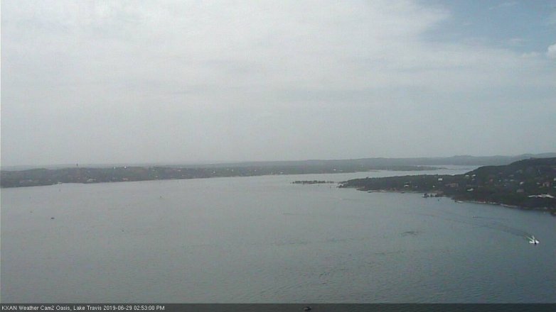 Lake Travis webcam, June 29, 2019 1:55 PM CT