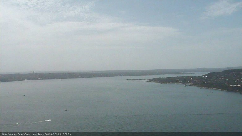 Lake Travis webcam, June 29, 2019 2:15 PM CT