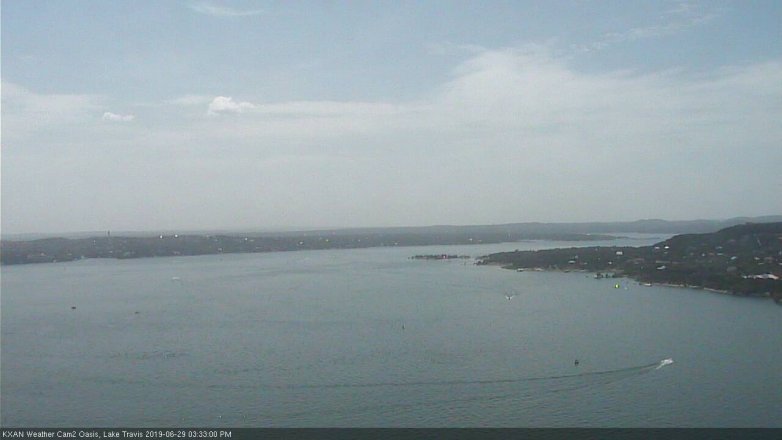 Lake Travis webcam, June 29, 2019 2:35 PM CT
