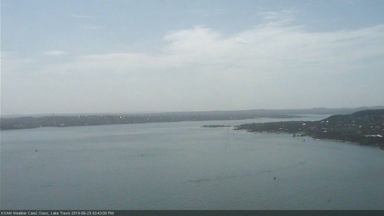 Lake Travis webcam, June 29, 2019 2:45 PM CT
