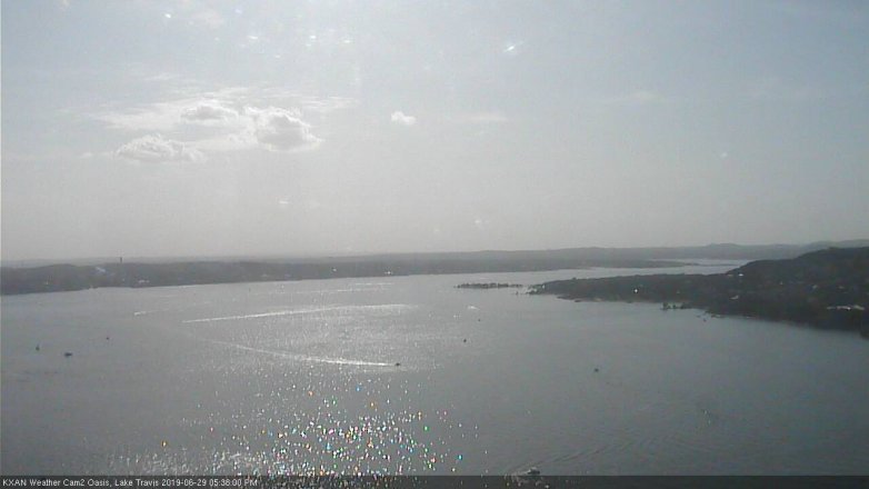 Lake Travis webcam, June 29, 2019 4:40 PM CT